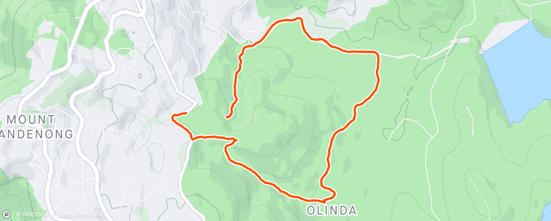 Карта физической активности (Afternoon Hike)