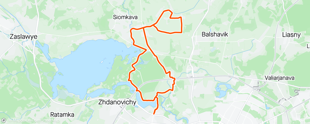Map of the activity, Minsk Dawn Patrol Gravel