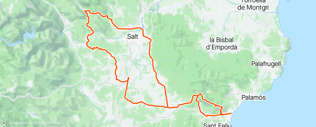 Map of the activity, Bike Holiday - Les Serres - Girona