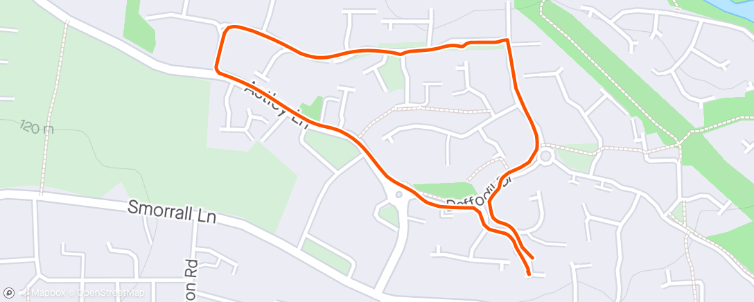 Map of the activity, Family Run with the dog 🐕