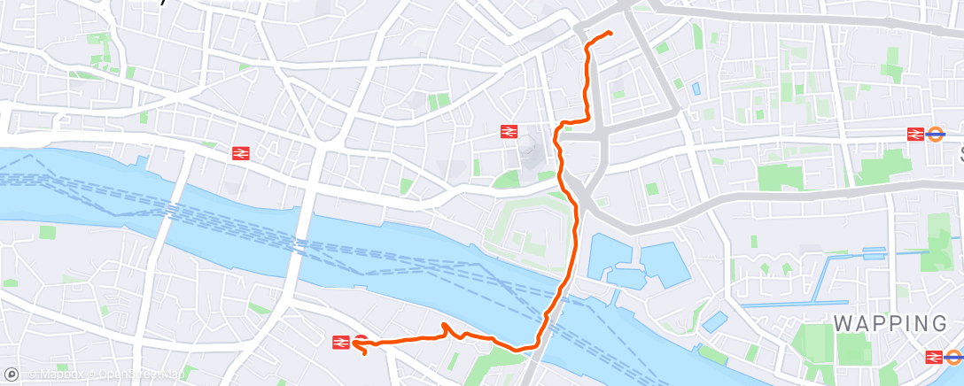 Map of the activity, Morning Walk 13