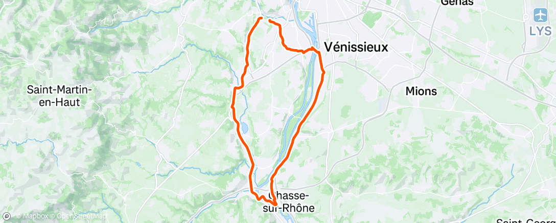 Map of the activity, S66 Sortie après l'étape à 2 histoire de prendre l'air  pas de risque de prendre froid 😄🚴‍♂️🚴‍♂️🌞🐍