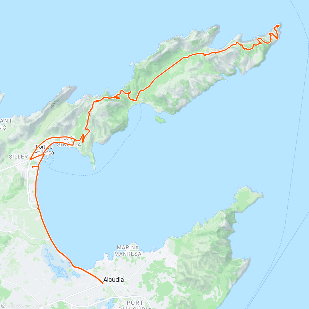 Map of the activity, Day 1 - Lighthouse