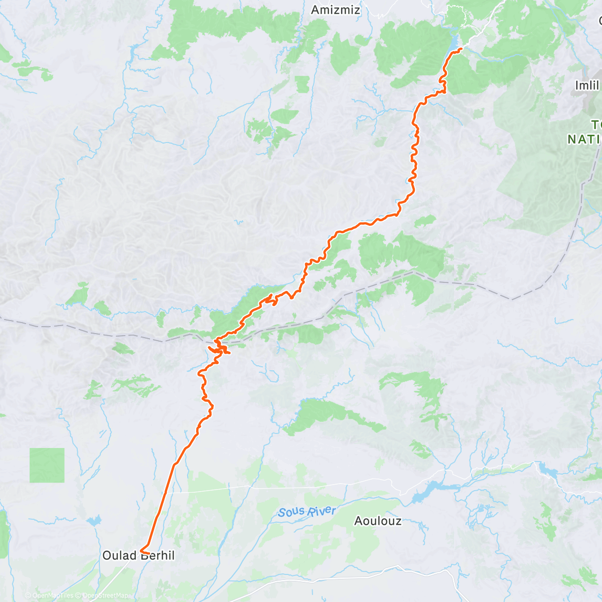 Mapa de la actividad, Tizi N Test Inshallah