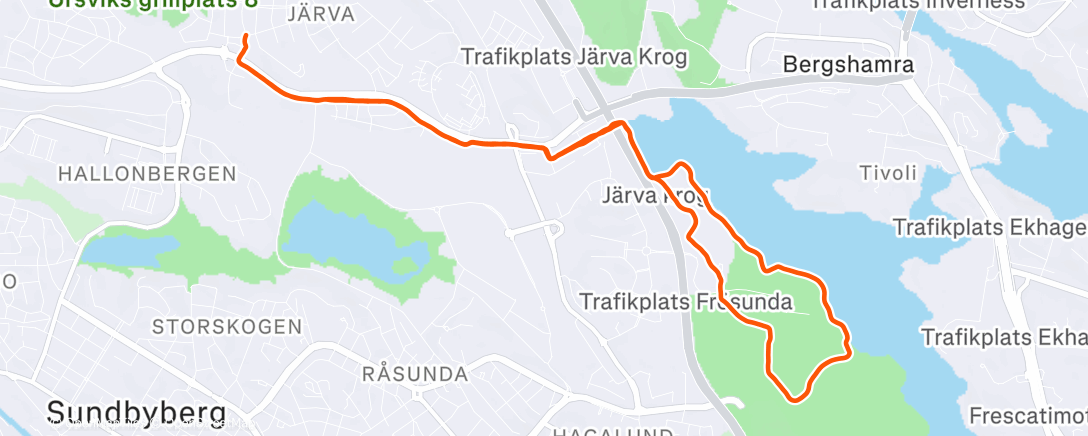 Карта физической активности (Afternoon Run)