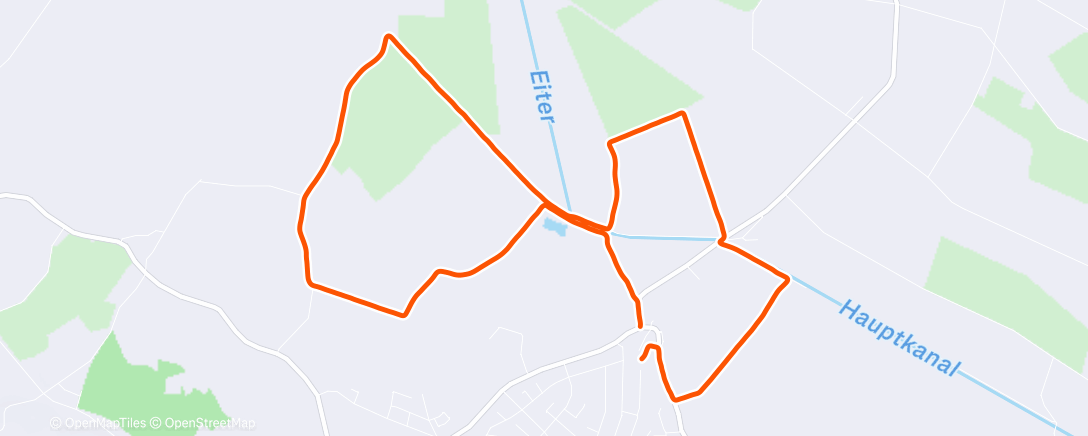 Map of the activity, Lauf am Mittag