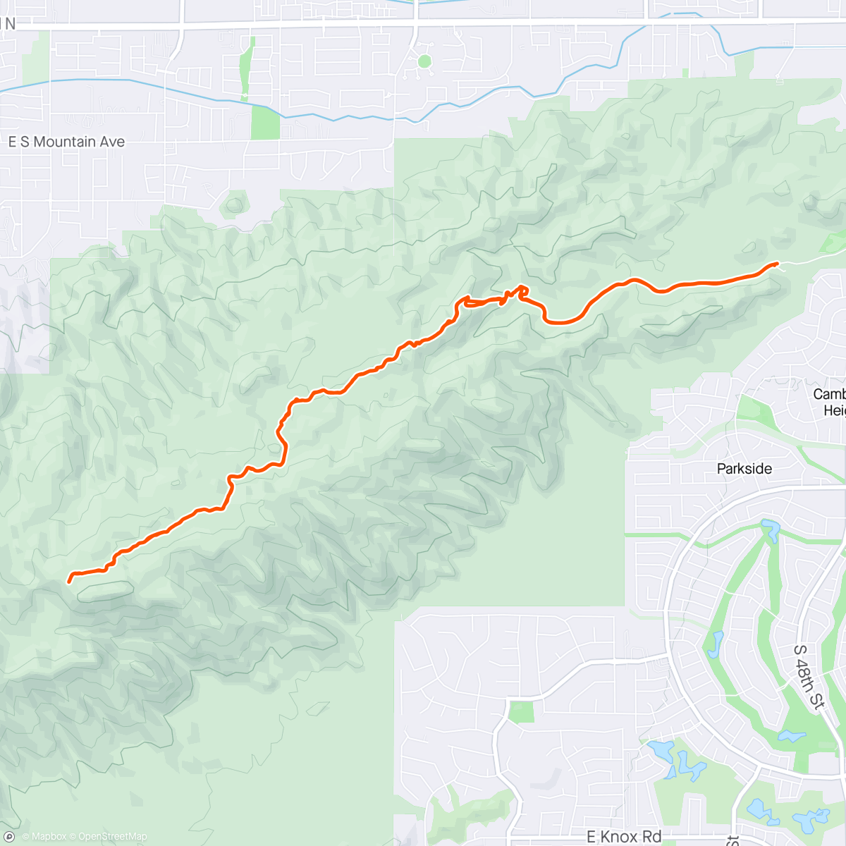 Map of the activity, National Trail South Mountain - Tucson MTB Addicts
