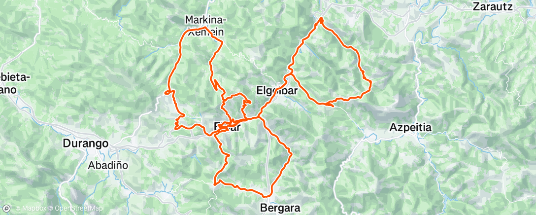 Map of the activity, 6 etapa Itzulia