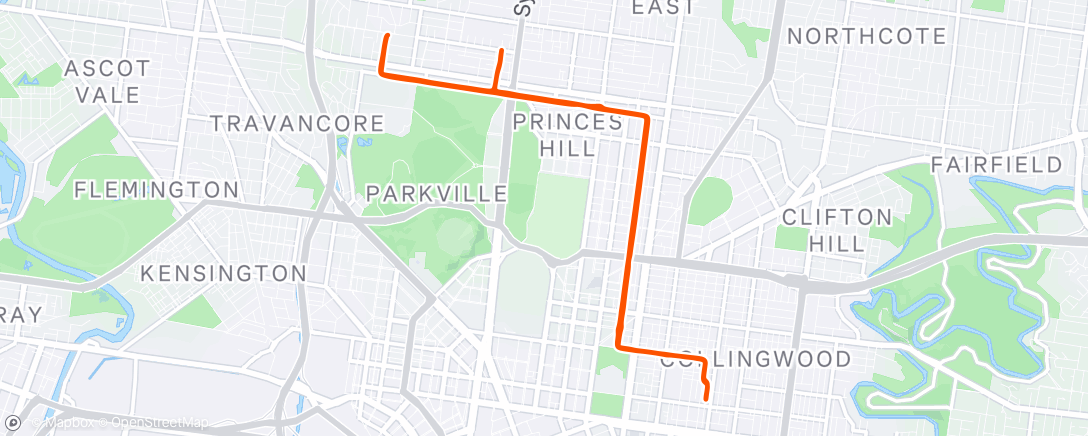 Map of the activity, Morning Ride