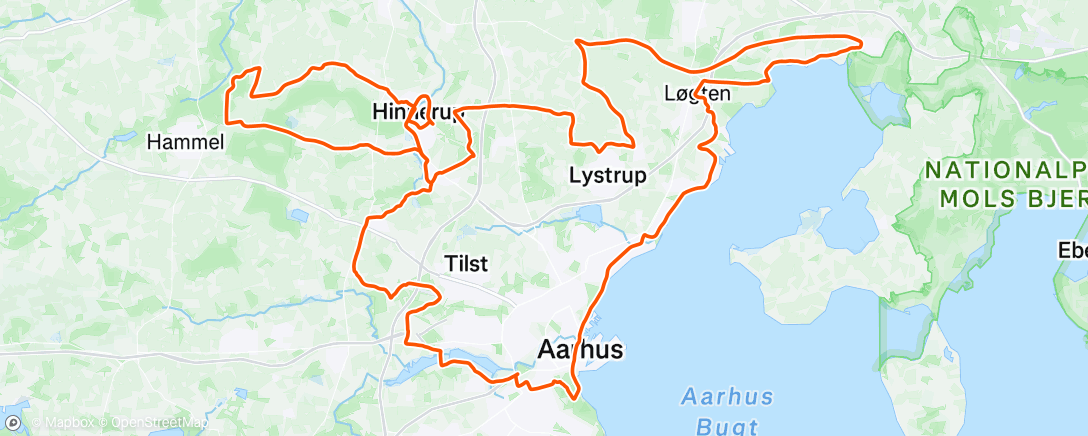 Map of the activity, Morning Ride