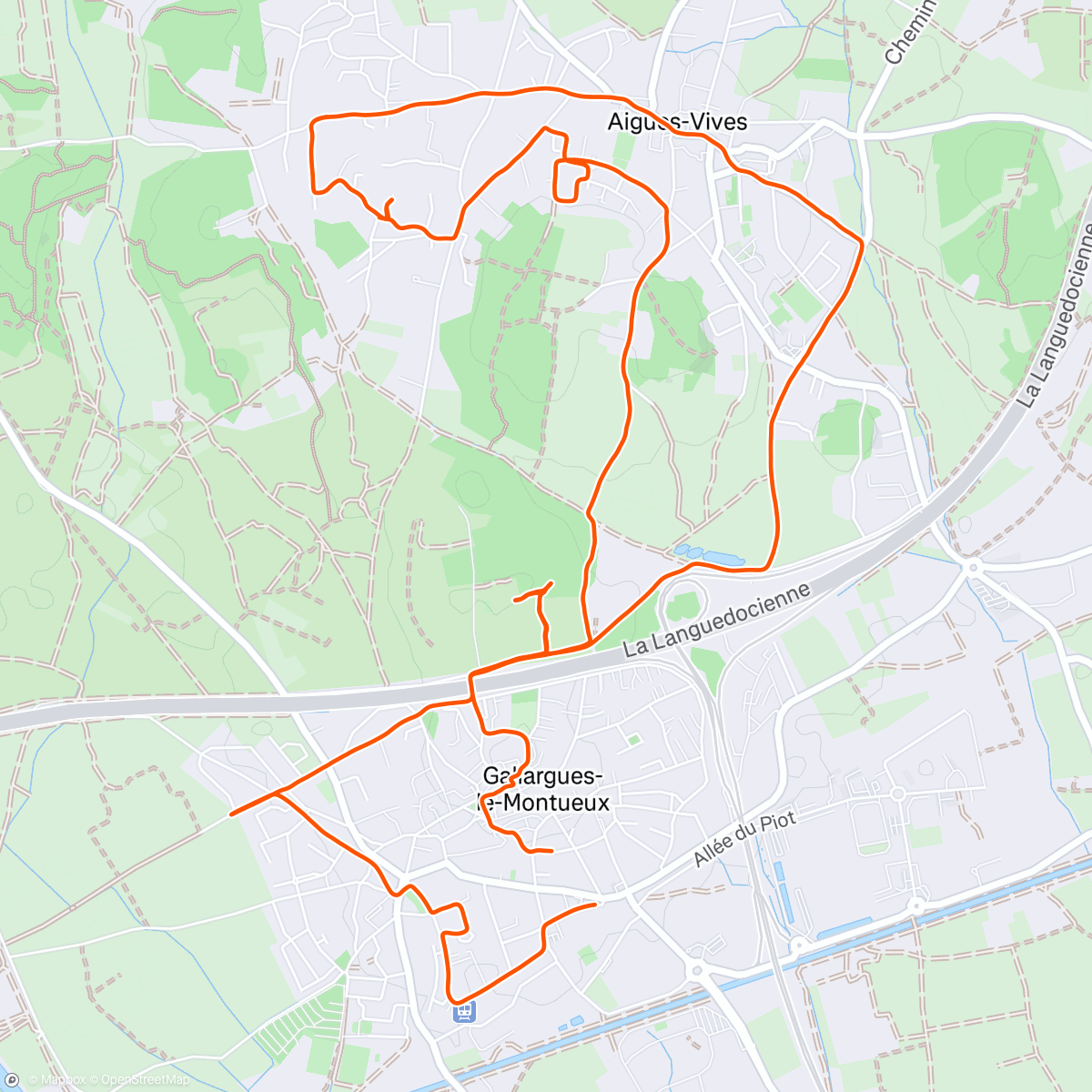 Map of the activity, Partir au feeling dans des singles sans issue, et retrouver miraculeusement son chemin en suivant "chemin de la brasserie"