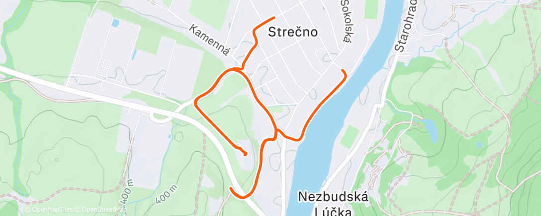 Карта физической активности (Afternoon Hike)