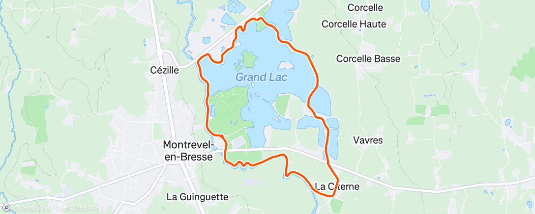 Map of the activity, Marche dans l'après-midi
