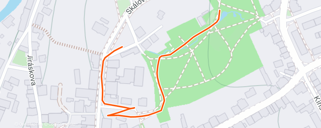 Map of the activity, Morning Run