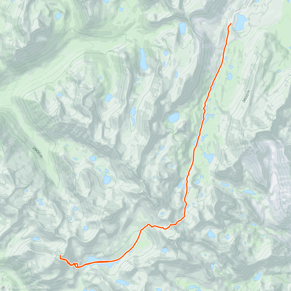 Map of the activity, Hilgard and hike