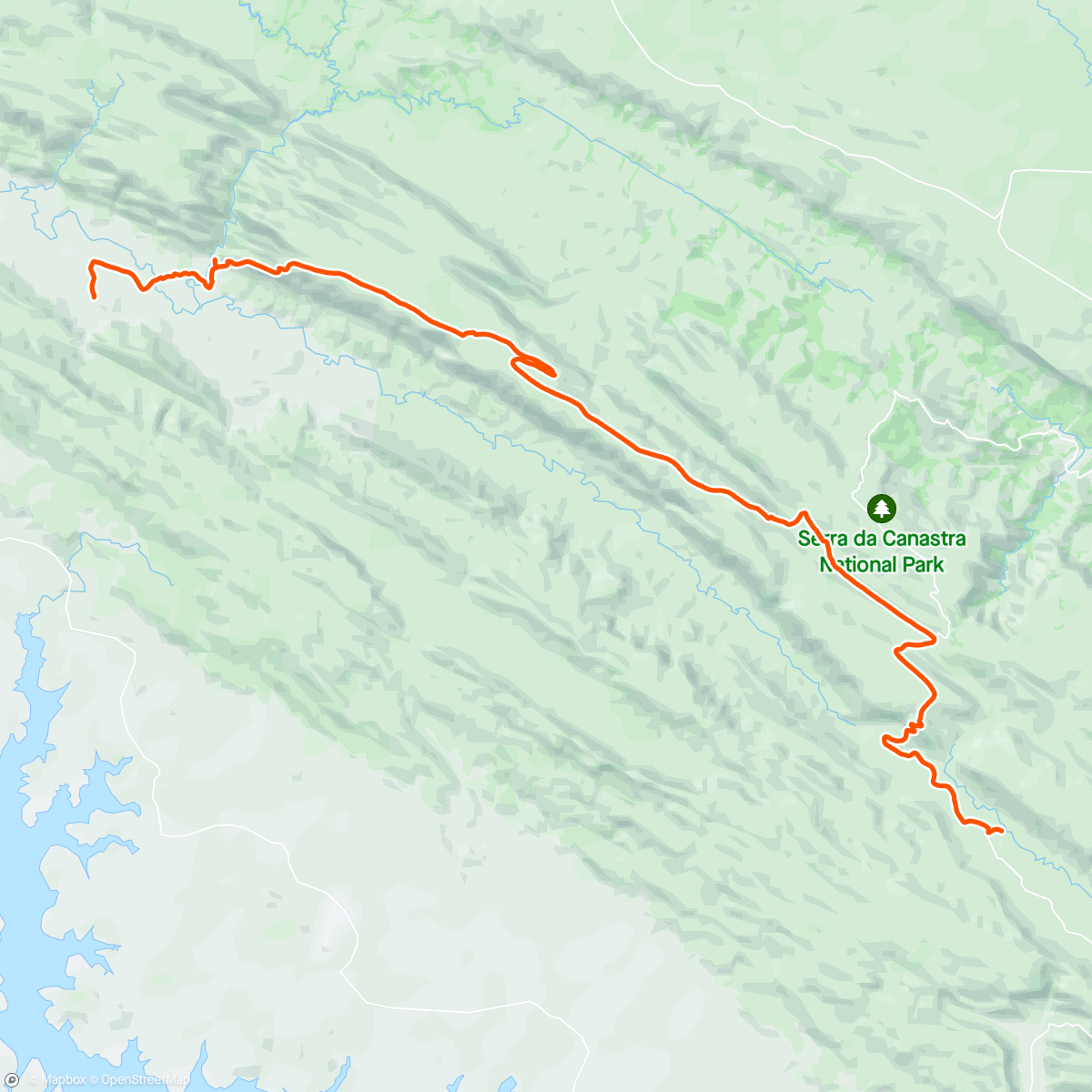 Map of the activity, Canastra 360° - 3° dia - vem não hein