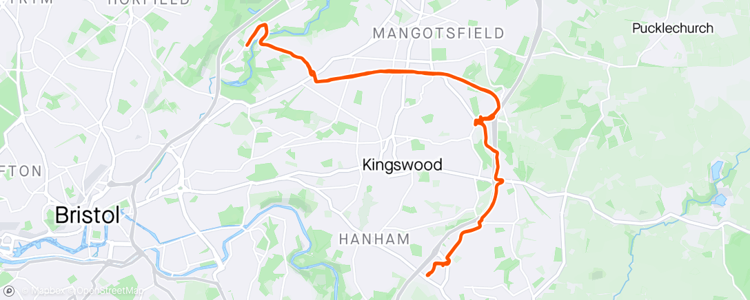 Map of the activity, Surprisingly nice ride to Wickes