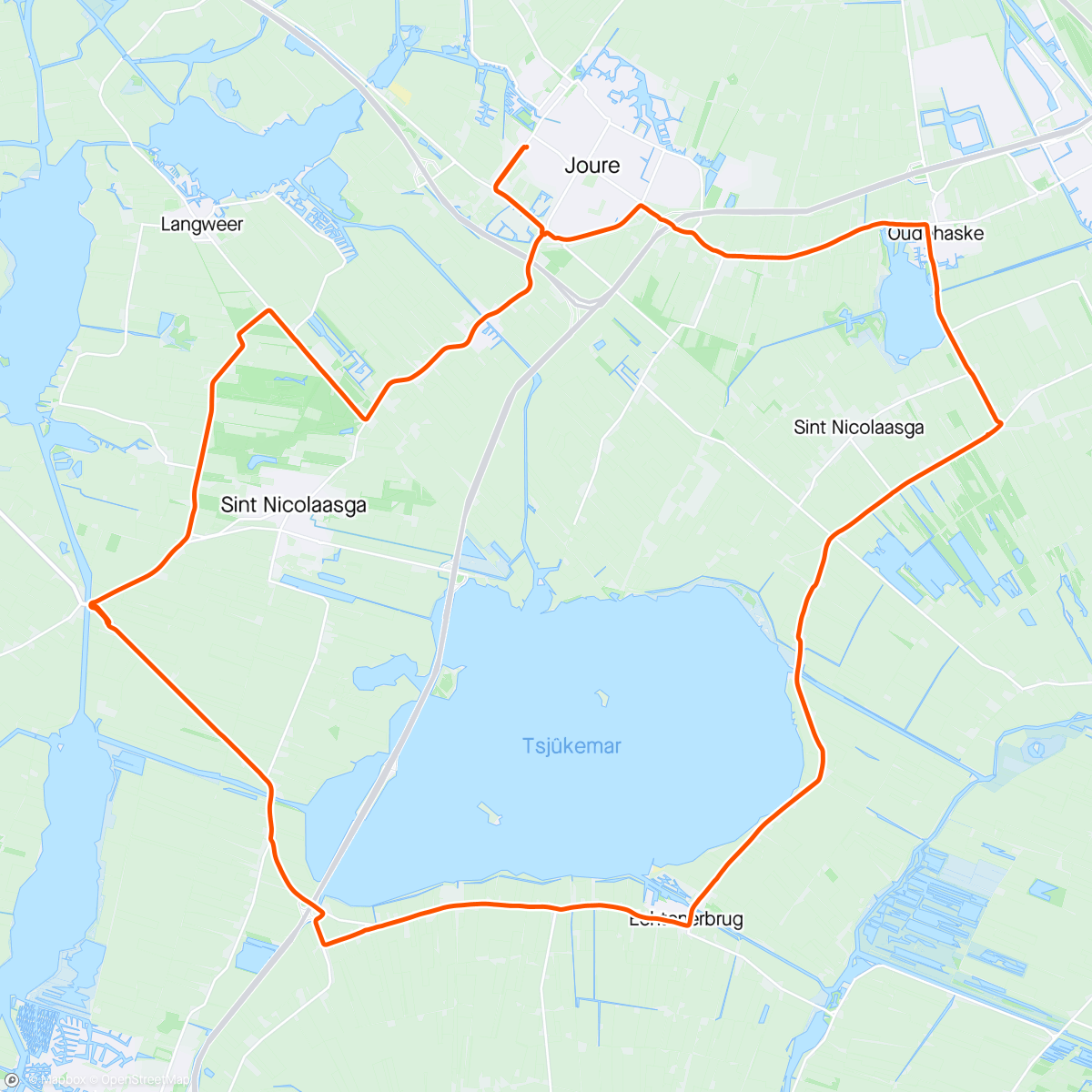 Map of the activity, Slotermeer werd Tjeukemeer