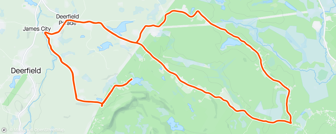 Map of the activity, Dipping my toes into cycling season with a gravel ride