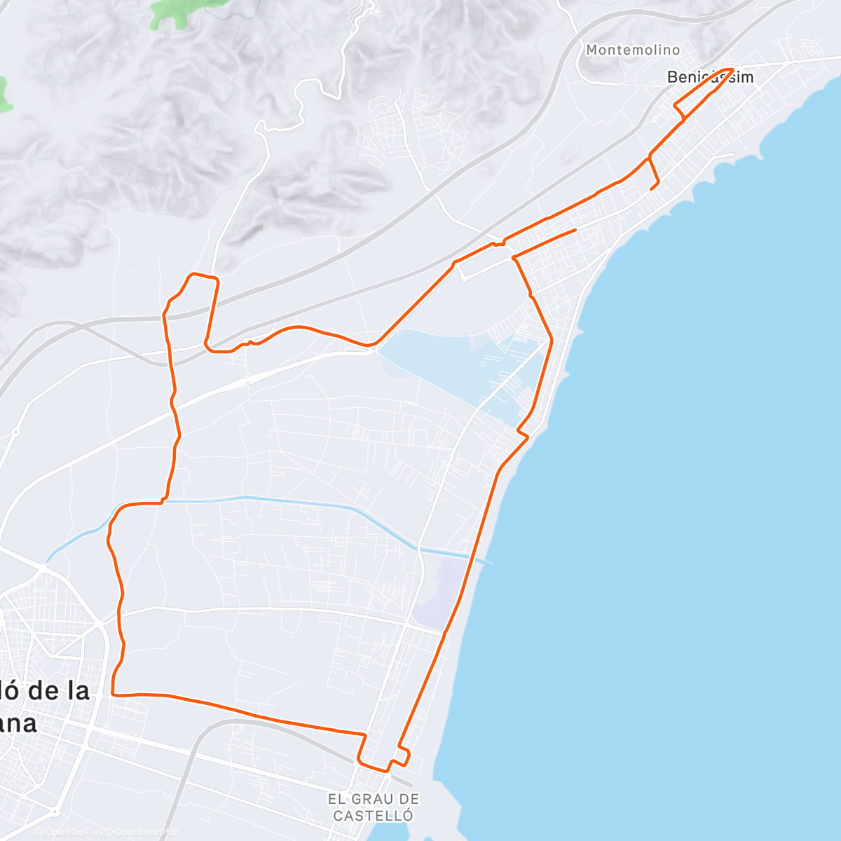 Map of the activity, TC dia 1: post travel