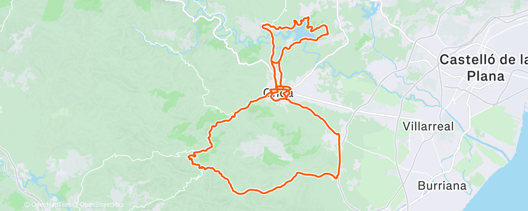 Карта физической активности (Bicicleta por la mañana)