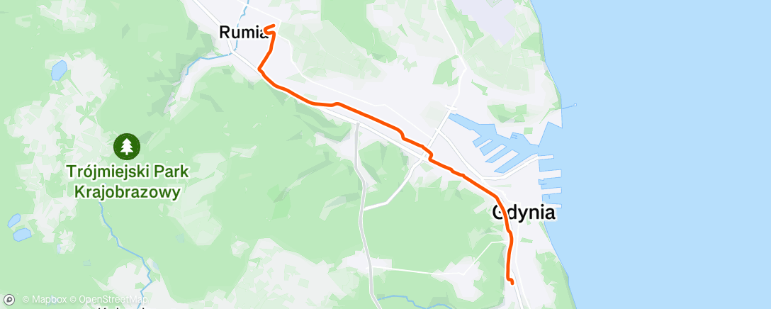 Map of the activity, Mevo E-Bike Ride