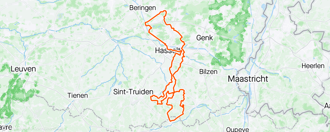 Mapa da atividade, Belgisch Limburg, ook best mooi