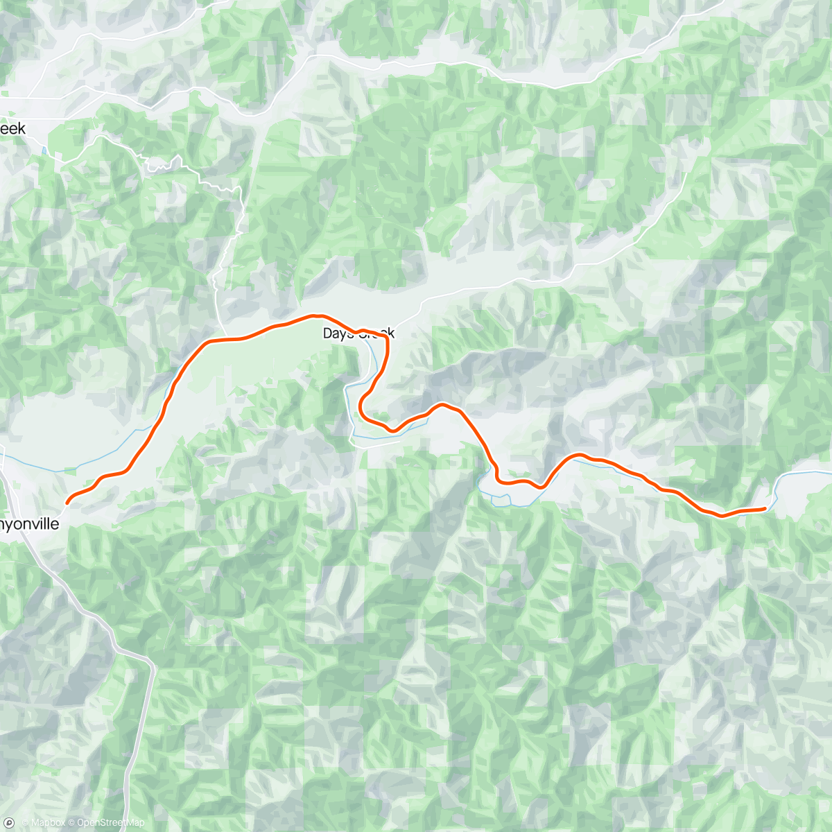 Map of the activity, ROUVY - Canyonville