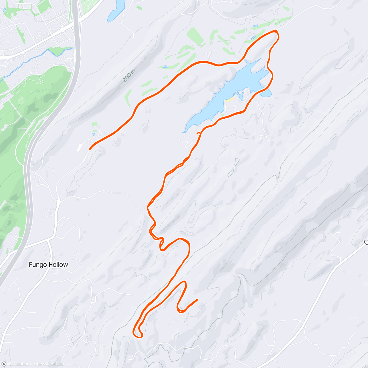 Mapa da atividade, Bike 7. Climbing Peavine.