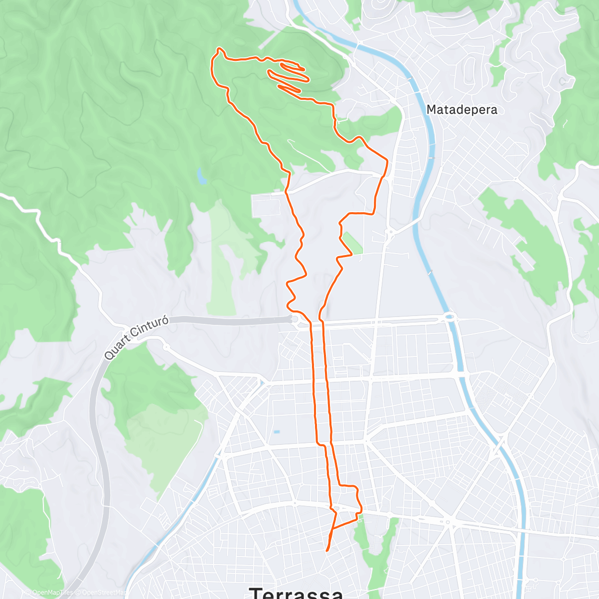 Map of the activity, Can candi en sentit horari