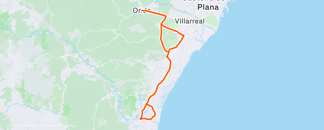 Карта физической активности (Bicicleta por la mañana)