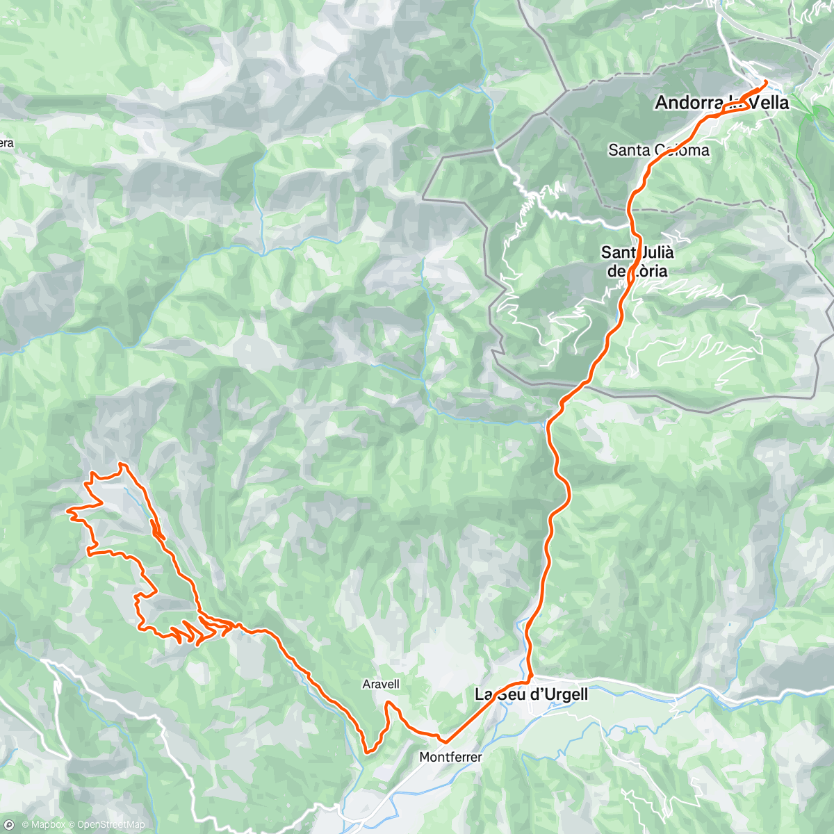 Peta aktivitas, Fahrt am Morgen