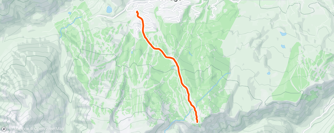 Map of the activity, Afternoon Snowboard