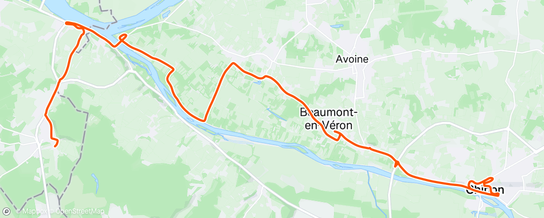 Map of the activity, TOURAINE / jour 3