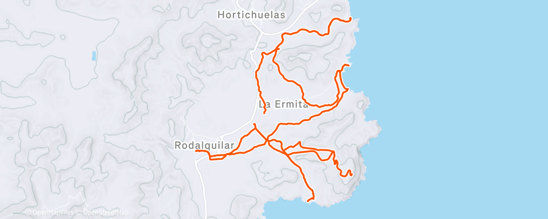 Map of the activity, Rando cheval Andalouse