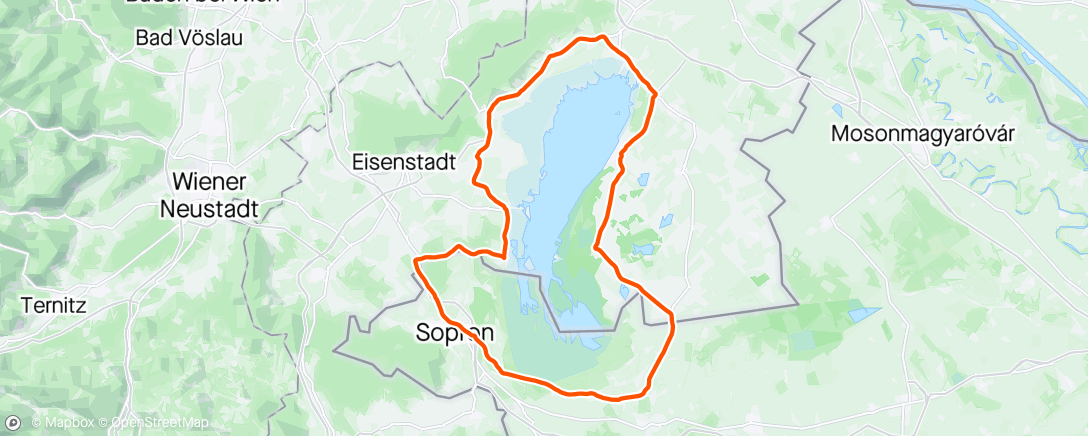 Map of the activity, Neusiedlersee Radmarathon 2024 🥶🥶