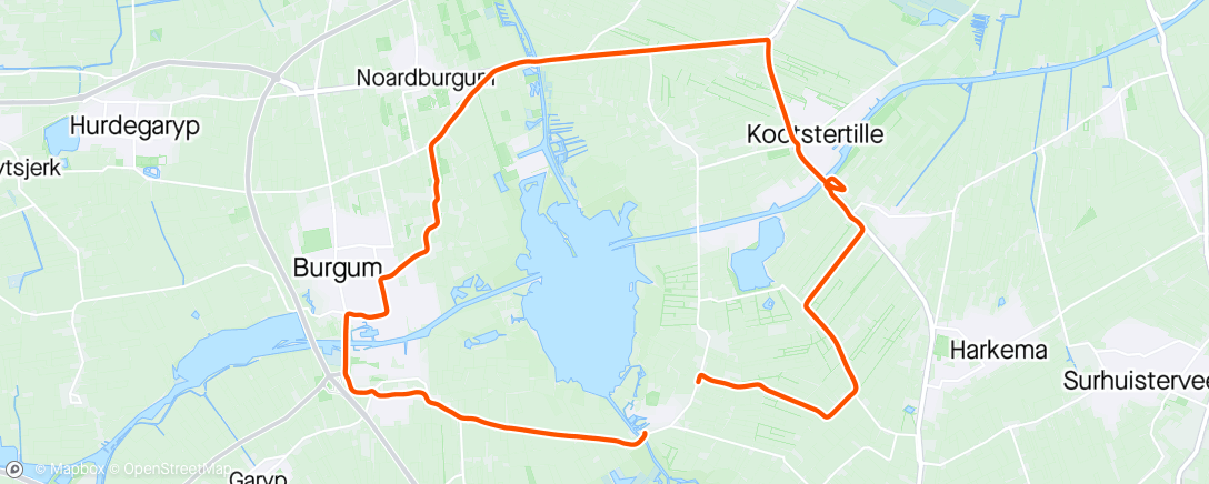 Map of the activity, BKOOL - EA Rondje Burgumermar