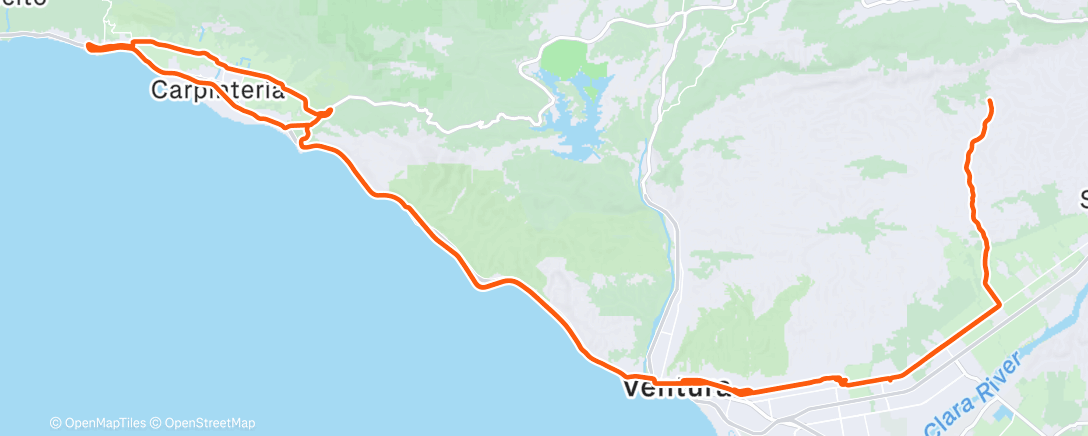Map of the activity, Morning Ride