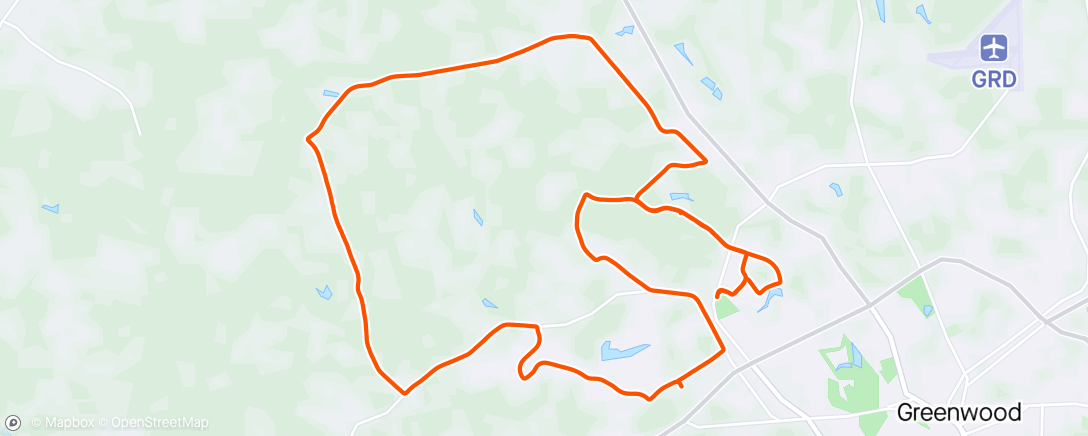 Map of the activity, Relaxing ride on a perfect night