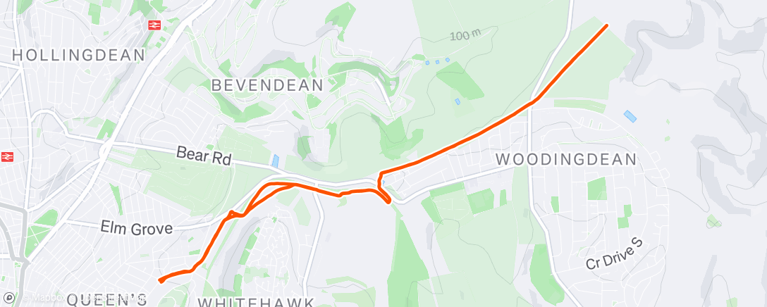 Map of the activity, Morning Run