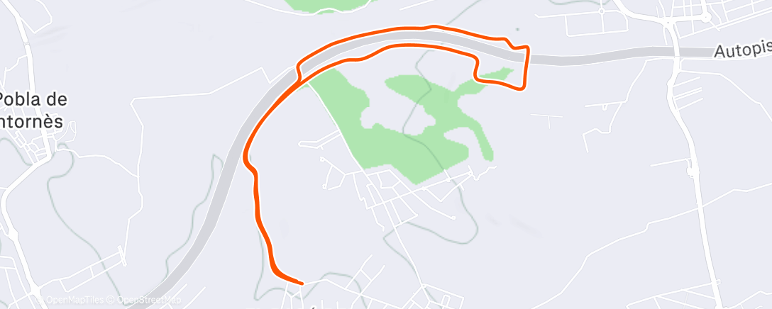 Map of the activity, Morning Run