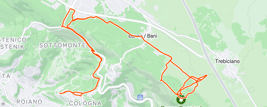 Map of the activity, Un paio di discese con Leonardo