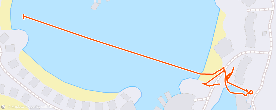 Map of the activity, Momi lagoon swim