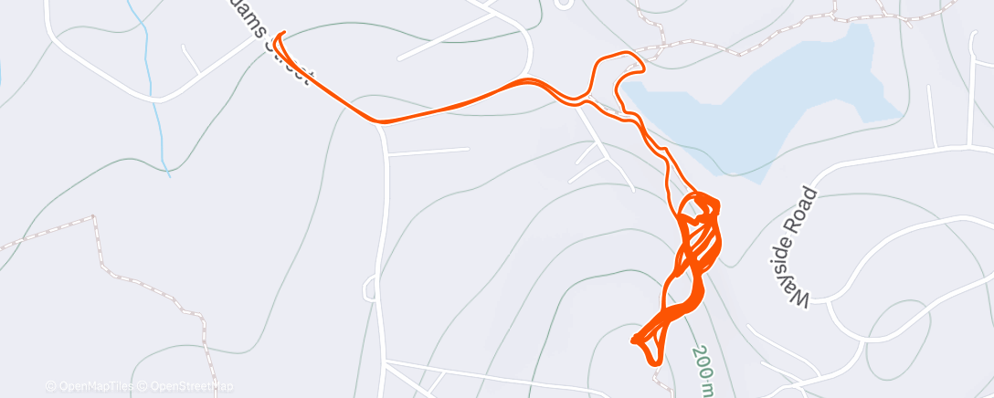 Map of the activity, Lunch Ride