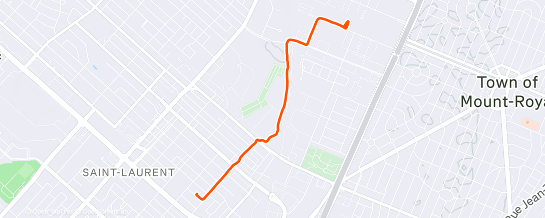 Карта физической активности (Afternoon Walk)