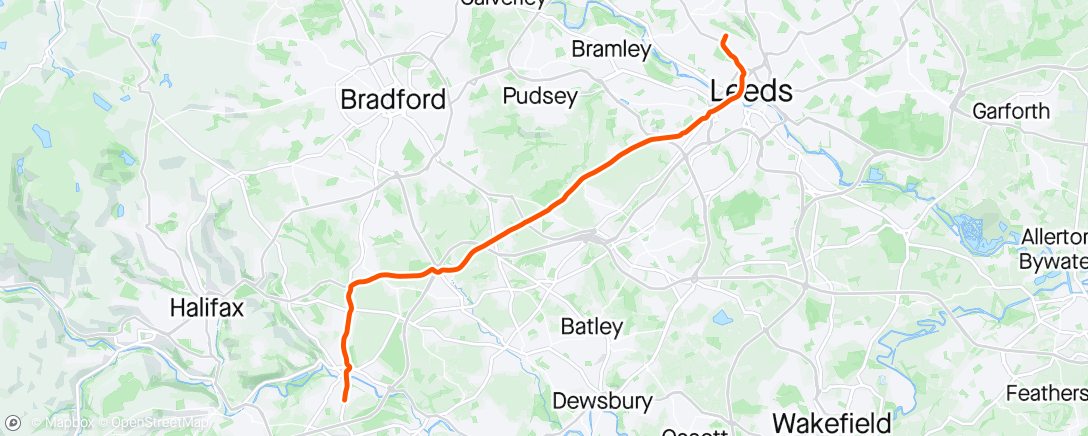 Map of the activity, Work ride