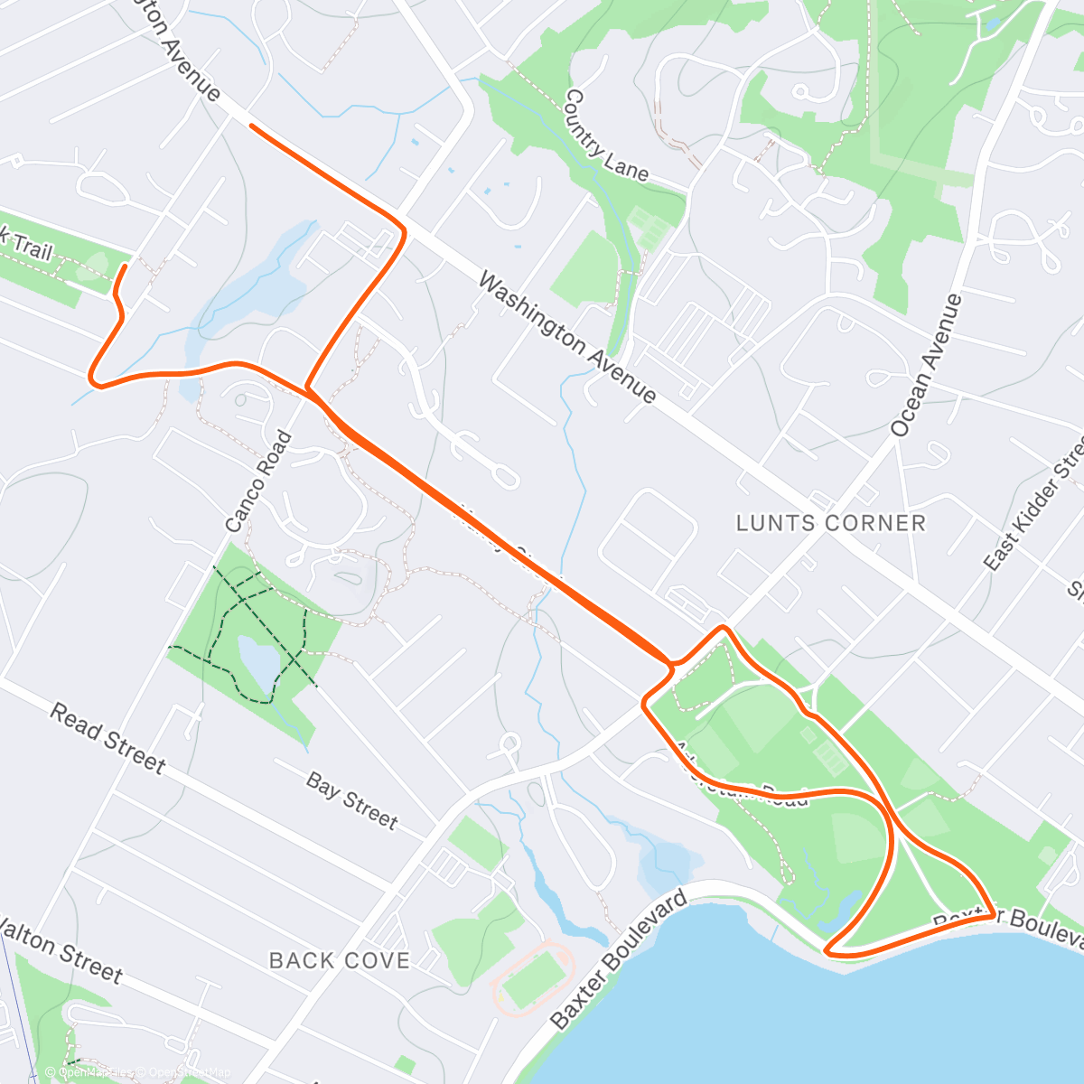 Map of the activity, Evening adventure