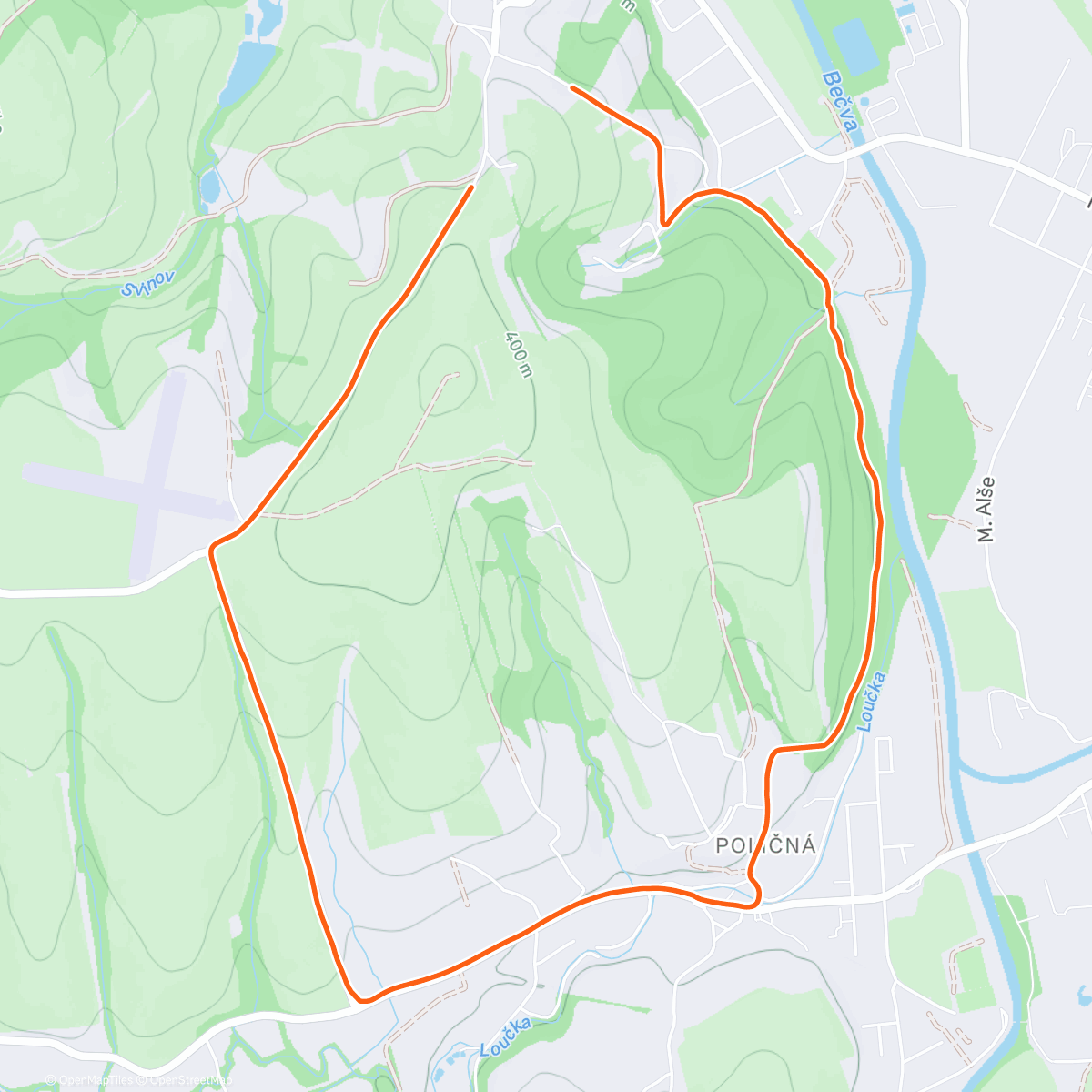 Карта физической активности (Afternoon Run)