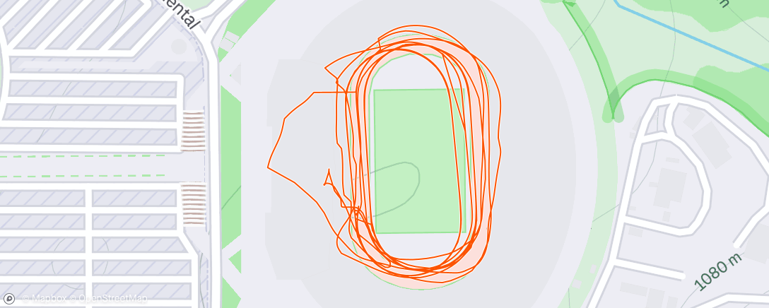 Map of the activity, Carrera de tarde