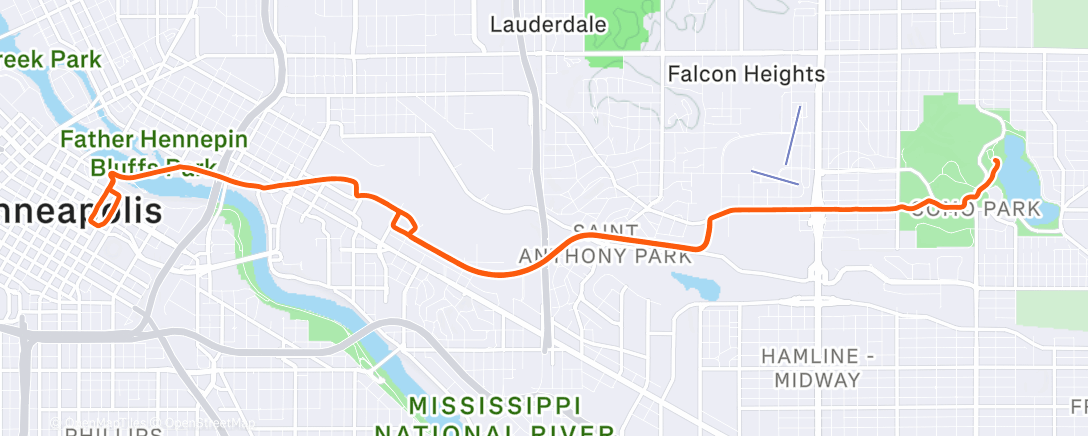 Map of the activity, Morning Ride